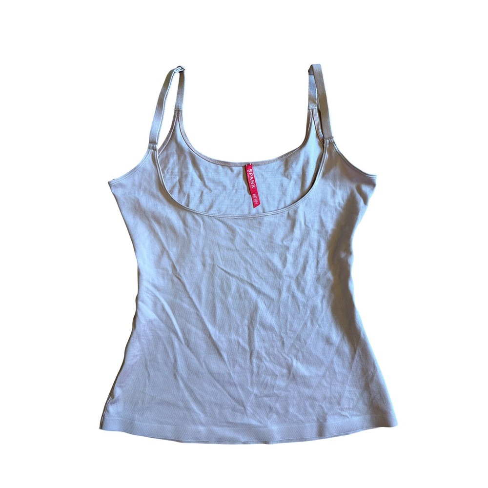 Spanx Simplicity Cami Tank Top Beige Shapewear Camisole 10225R Size 1X Slimming